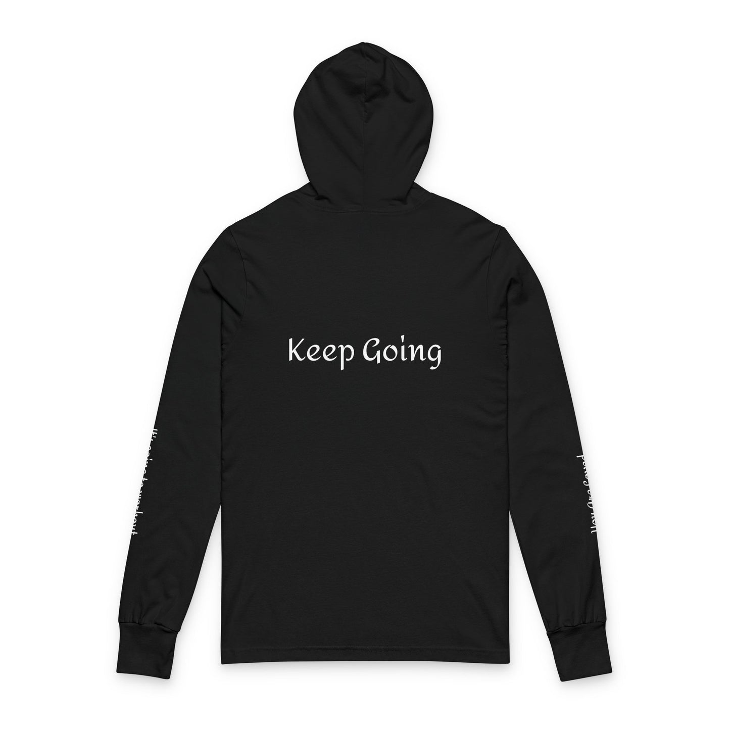 It's OK - From The Encouragement Collection - Inspiring Unisex Hooded Long Sleeve Tee - It's OK, Keep Going, Motivational Sweatshirt, Everyday Comfort, Gift for Friends