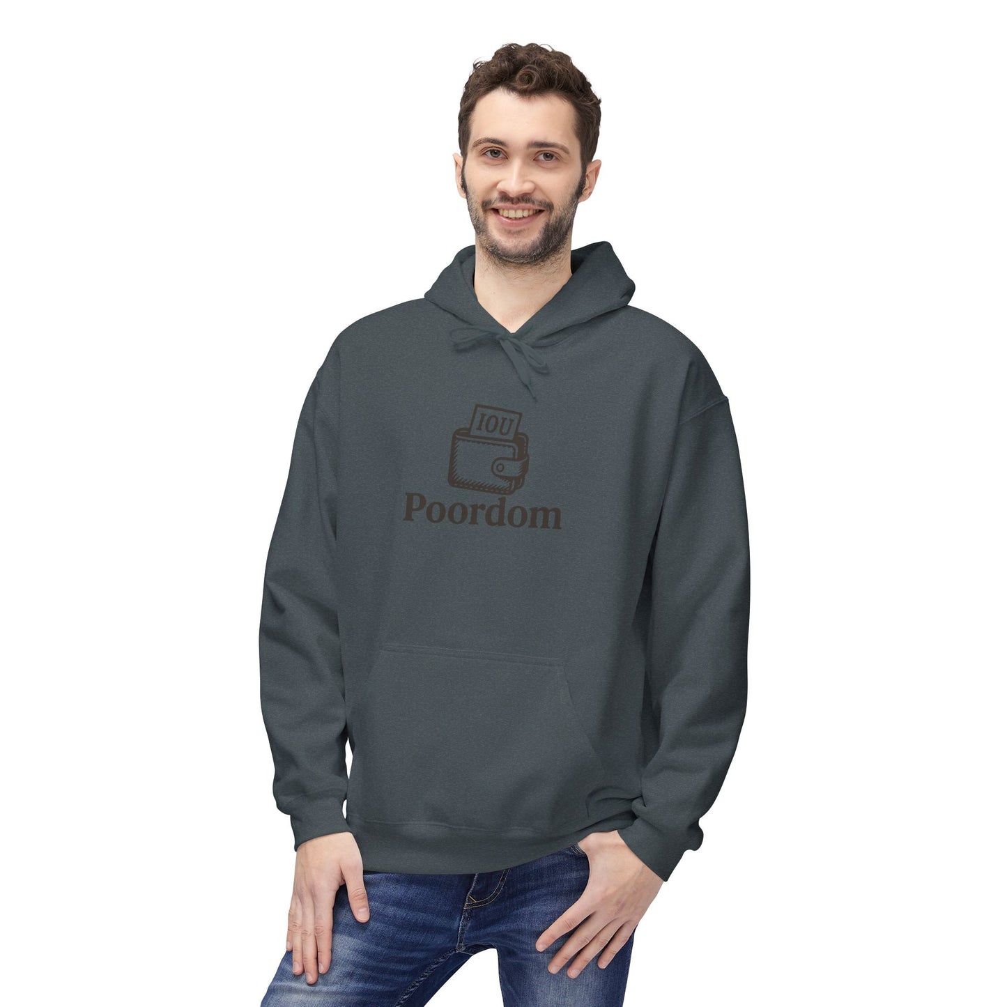 Poordom IUO Motivational Unisex Midweight Softstyle Fleece Hoodie