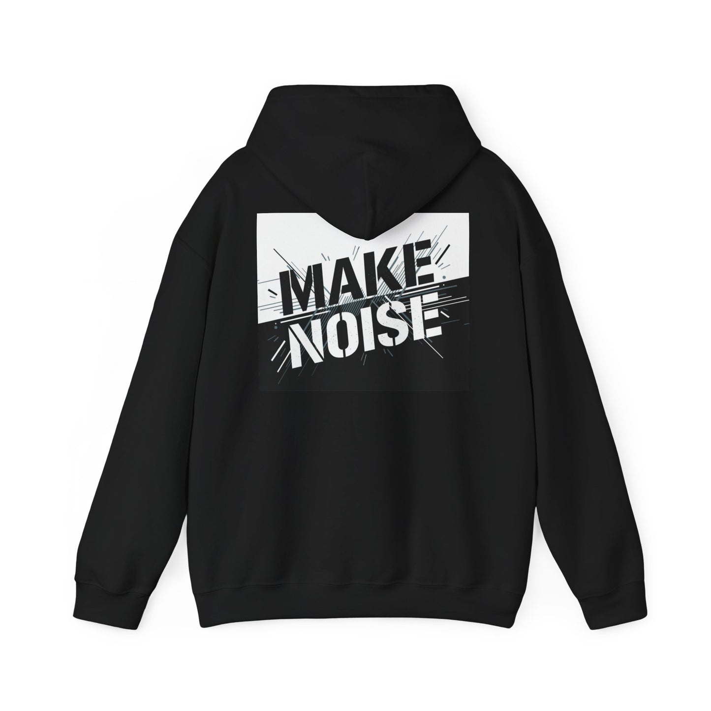 Make Noise Hoodie — Bold Graphic Back Print Streetwear Sweatshirt