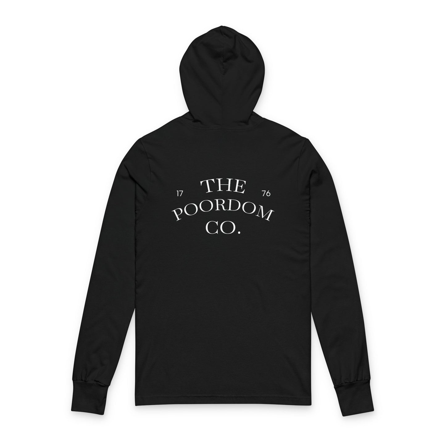 Poordom Est 1776 - Unisex Hoodie - Comfortable Casual Hooded Long Sleeve Tee