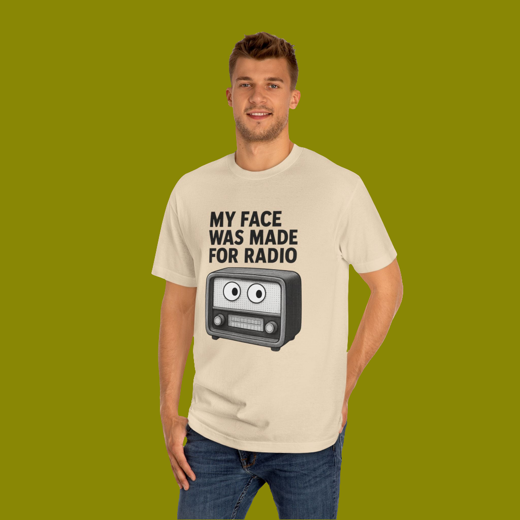 Vintage Radio Humor Tee, Funny Unisex Shirt, Gift for Radio Lovers, Quirky Graphic Tee, Casual Everyday Wear