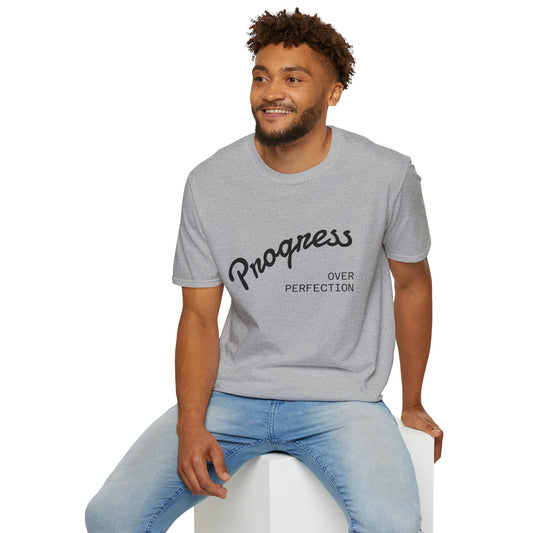 Progress Over Perfection - Motivational Unisex T-Shirt