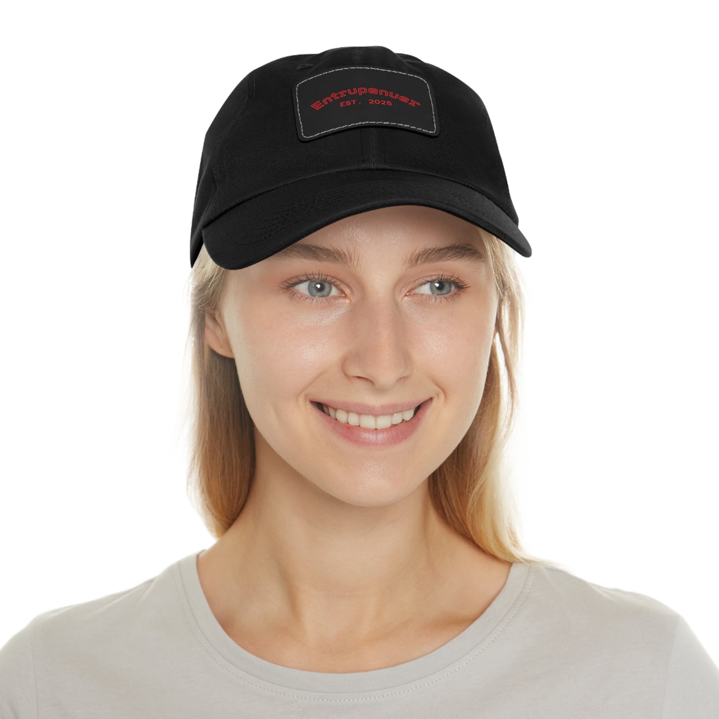 Entrepreneur  - Stylish Dad Hat with Leather Patch | Casual Cap for Everyday Wear, Gift for Him, Fashionable Accessories, Unique Menswear, Birthday Present