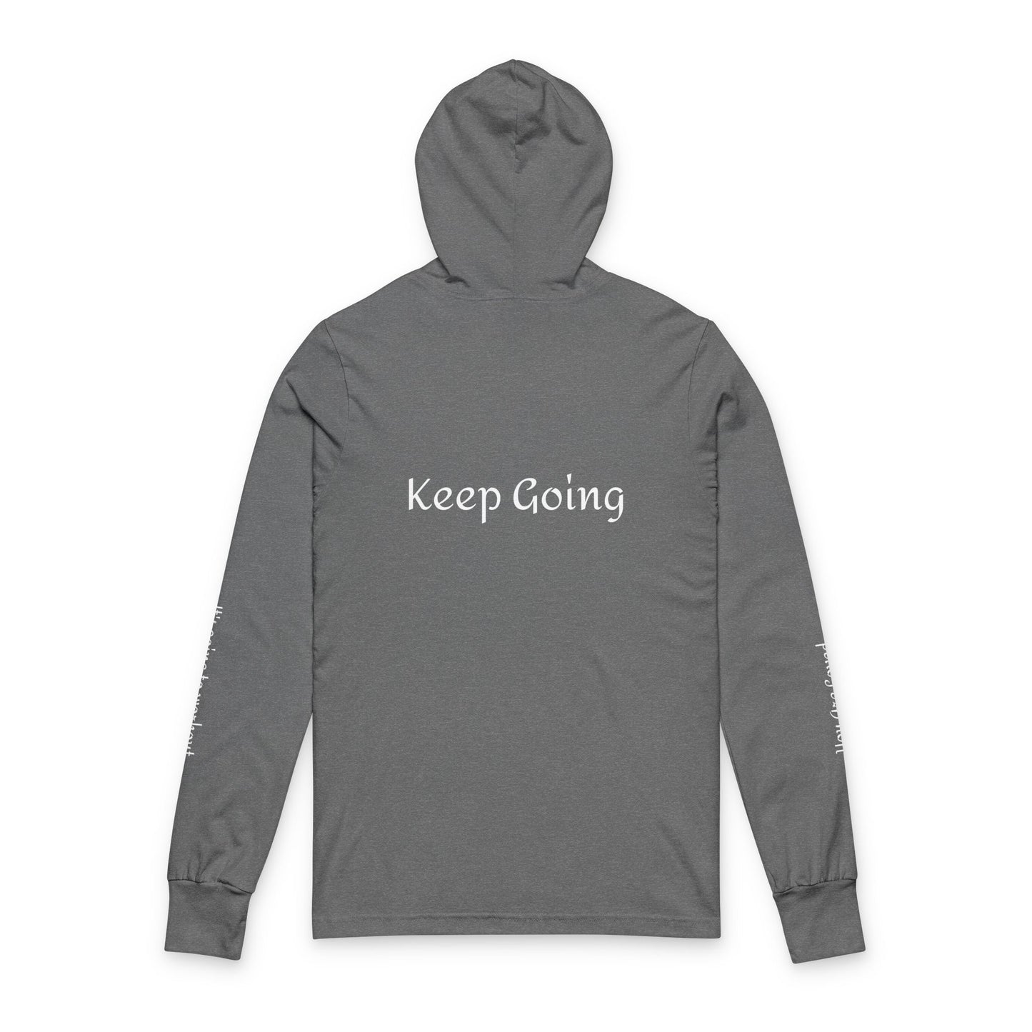 It's OK - From The Encouragement Collection - Inspiring Unisex Hooded Long Sleeve Tee - It's OK, Keep Going, Motivational Sweatshirt, Everyday Comfort, Gift for Friends