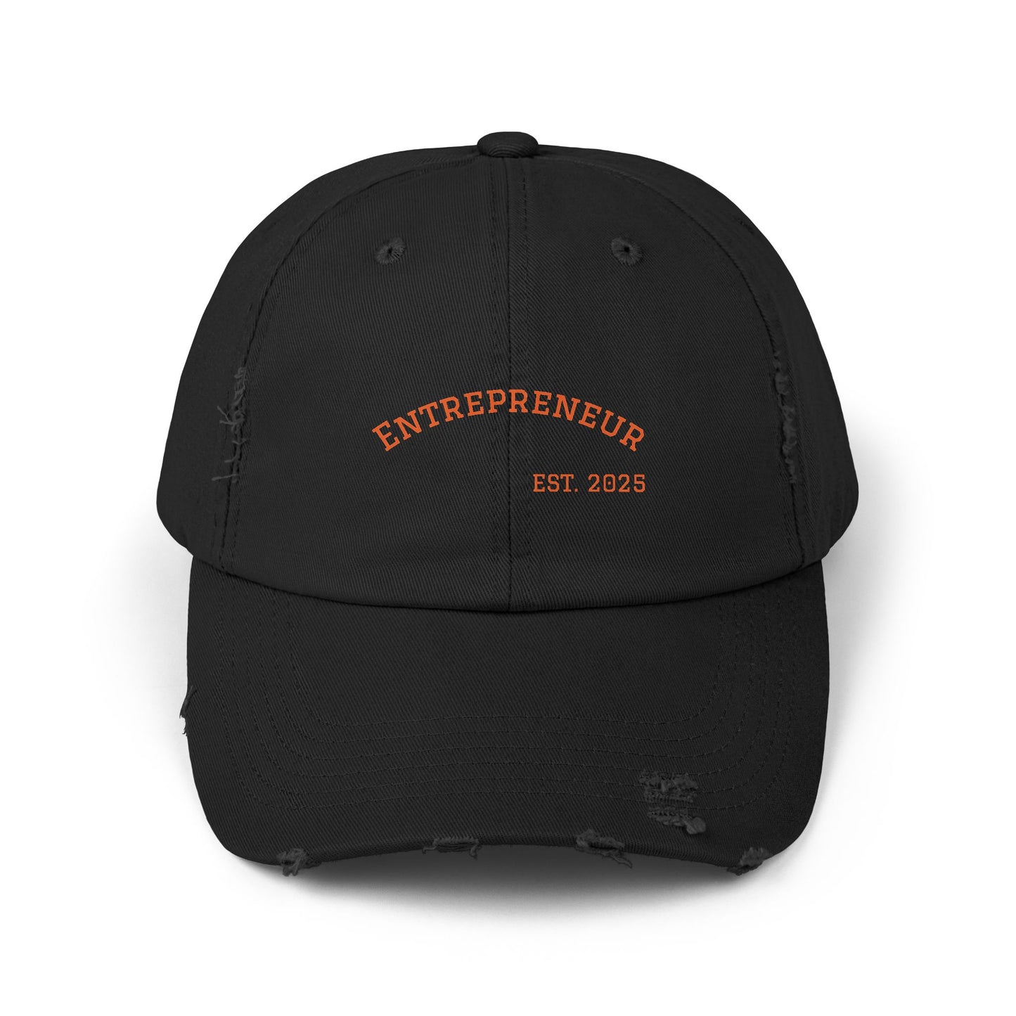 Entrepreneur- Unisex Distressed Cap – Trendy Entrepreneur Hat, Stylish Dad Hat, Vintage Cap, Gift for Business Owners, Casual Wear