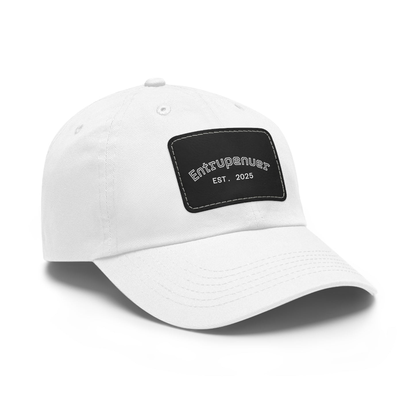 Entrepreneur  - Stylish Dad Hat with Leather Patch | Casual Cap for Everyday Wear, Gift for Him, Fashionable Accessories, Unique Menswear, Birthday Present