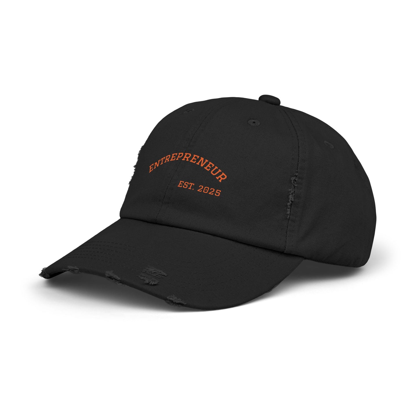 Entrepreneur- Unisex Distressed Cap – Trendy Entrepreneur Hat, Stylish Dad Hat, Vintage Cap, Gift for Business Owners, Casual Wear