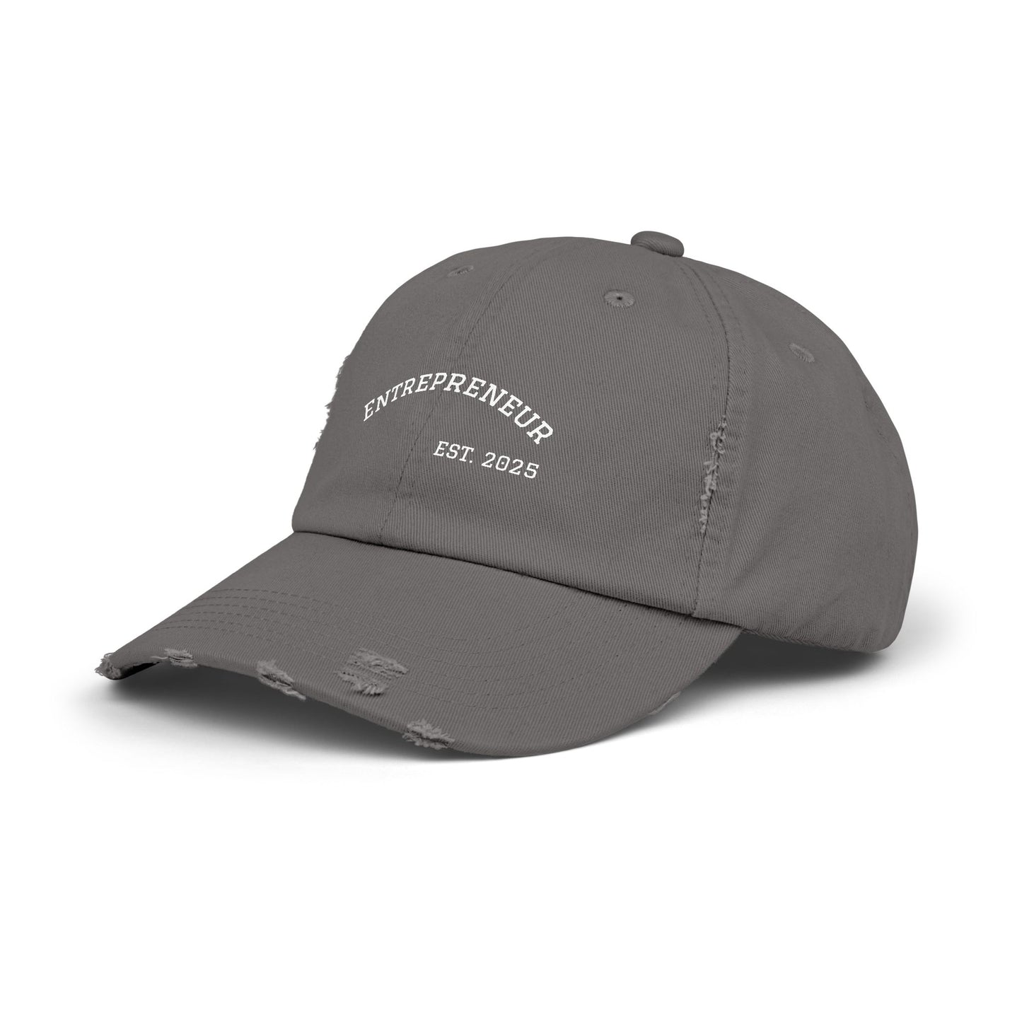 Entrepreneur- Unisex Distressed Cap – Trendy Entrepreneur Hat, Stylish Dad Hat, Vintage Cap, Gift for Business Owners, Casual Wear