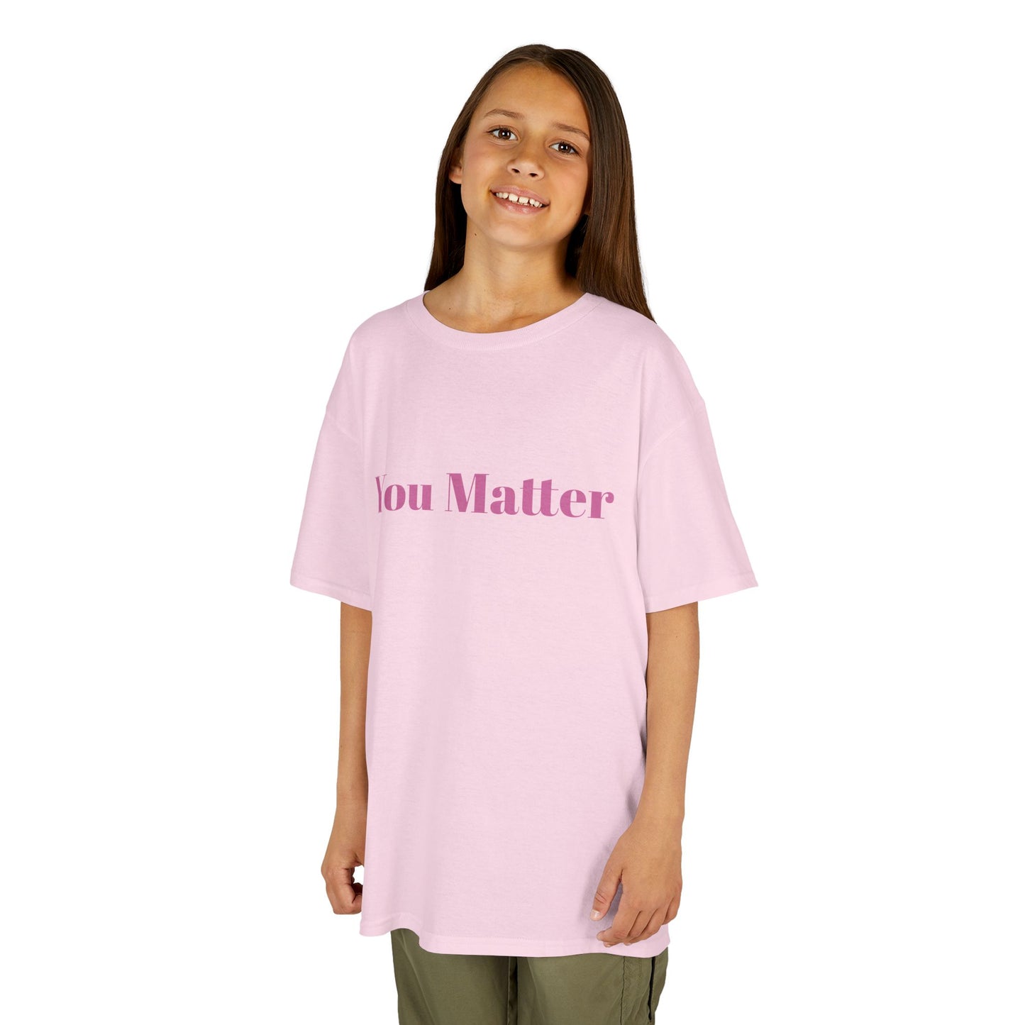 Kids Motivational Tee - You Matter, Youth Graphic Shirt, Positive Message T-Shirt, Gift for Kids, Confidence Booster Apparel
