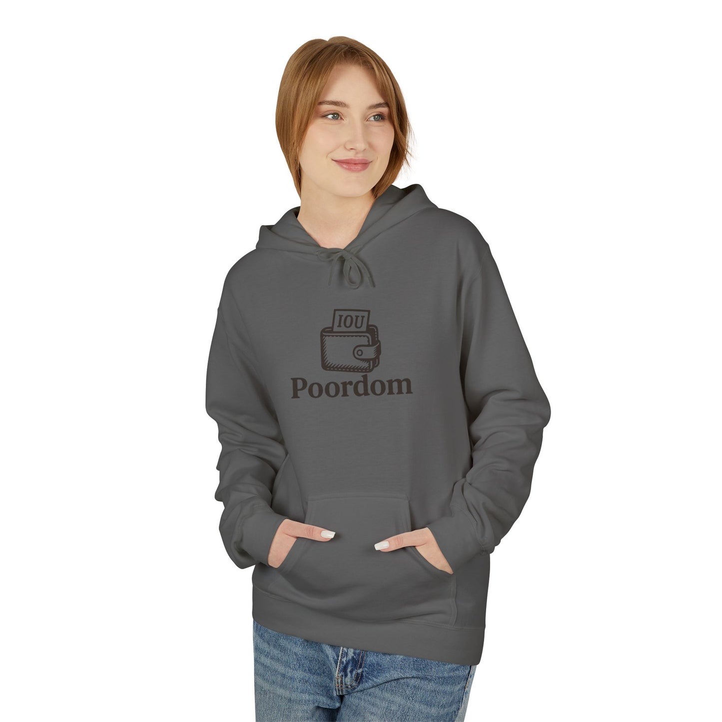 Poordom IUO Motivational Unisex Midweight Softstyle Fleece Hoodie