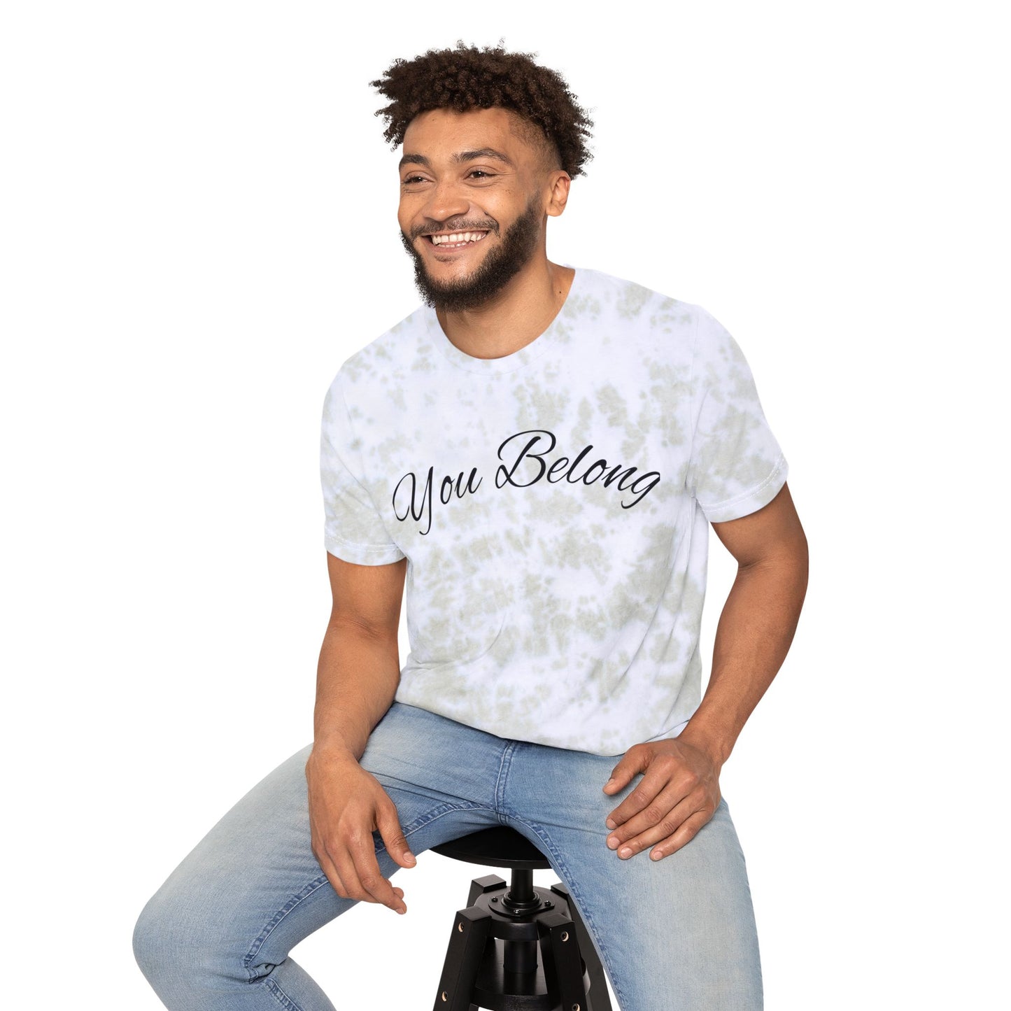 YOU BELONG - Encouraging Tie-Dye T-Shirt with 'You Belong' – Perfect for Summer, Festivals, and Everyday Wear, Gift for Friends, Casual Fashion,