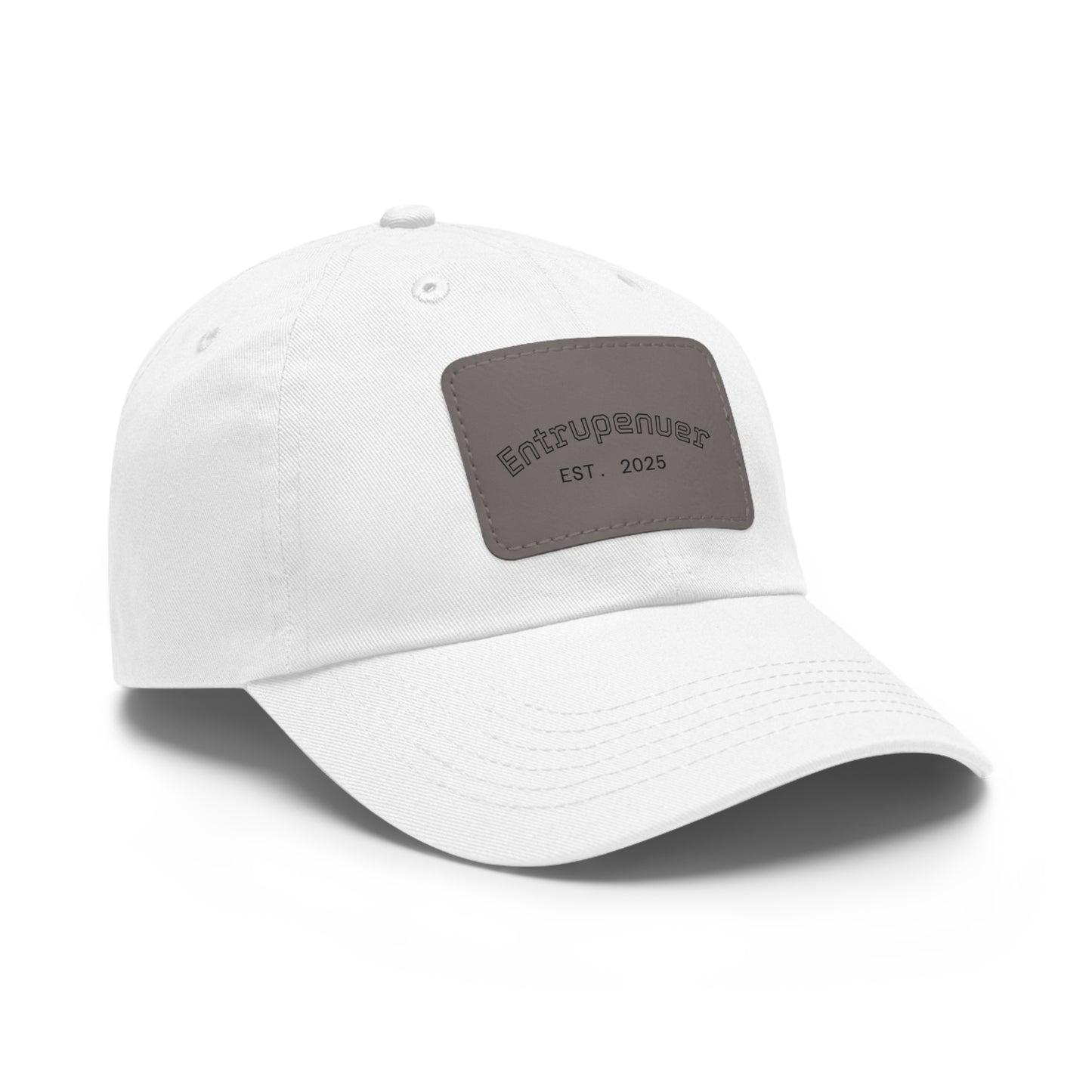 Entrepreneur  - Stylish Dad Hat with Leather Patch | Casual Cap for Everyday Wear, Gift for Him, Fashionable Accessories, Unique Menswear, Birthday Present
