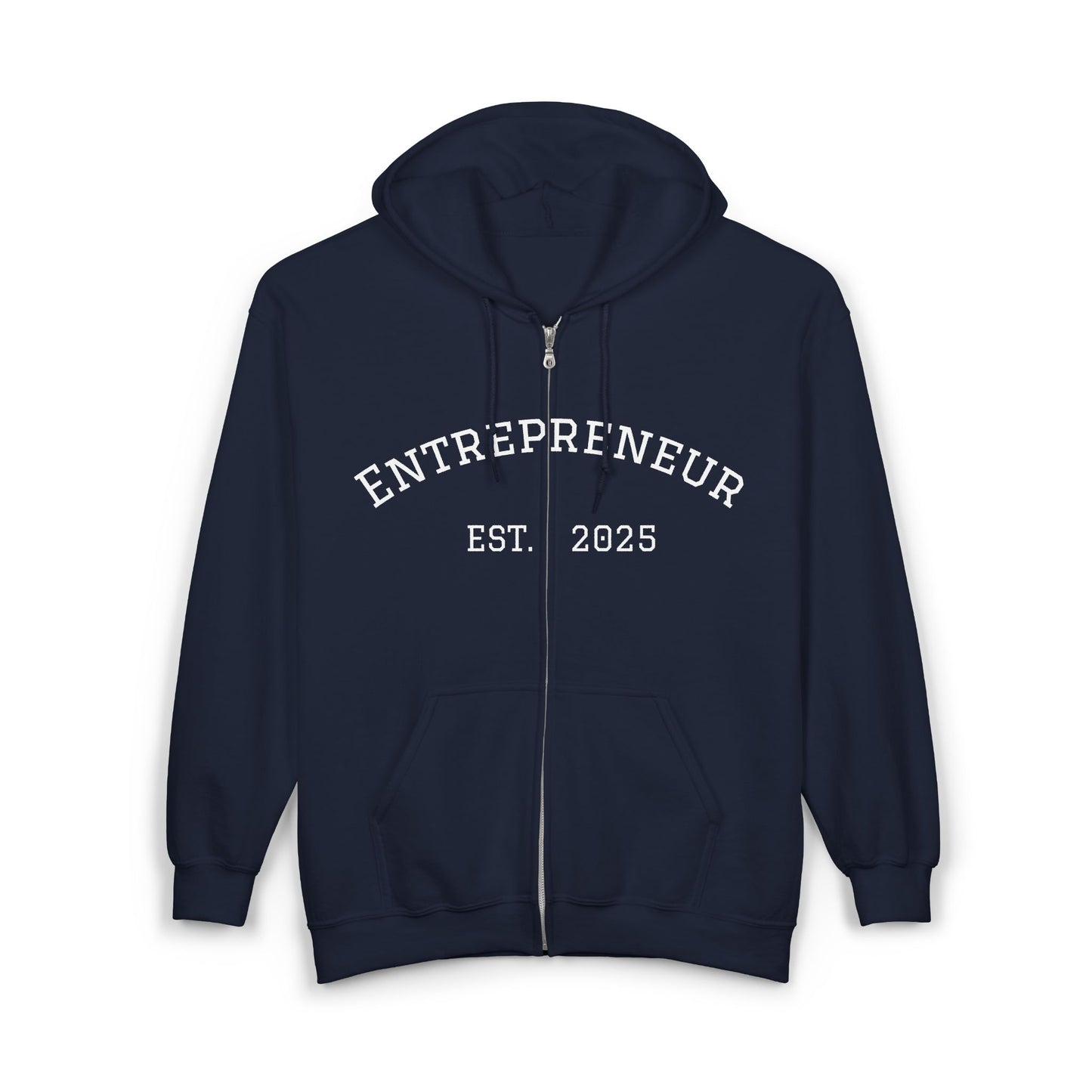 Entrepreneur Zip-Up Hoodie - Perfect Gift for Aspiring Business Owners, Motivational Apparel for Everyday Wear, Great for Any Occasion.