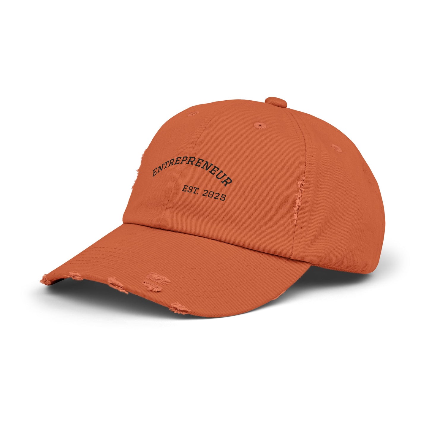 Entrepreneur- Unisex Distressed Cap – Trendy Entrepreneur Hat, Stylish Dad Hat, Vintage Cap, Gift for Business Owners, Casual Wear