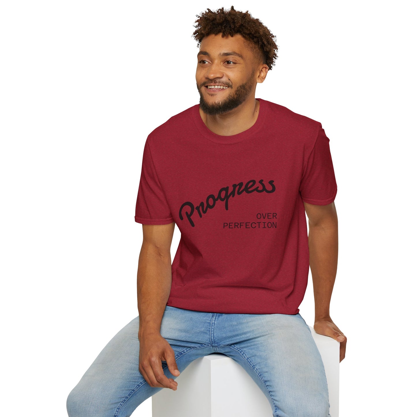 Progress Over Perfection - Motivational Unisex T-Shirt