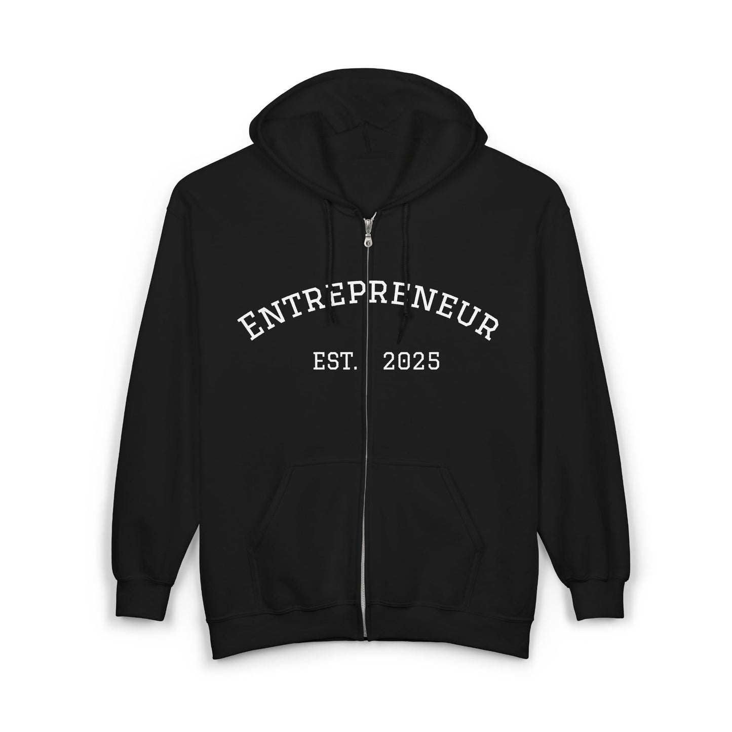 Entrepreneur Zip-Up Hoodie - Perfect Gift for Aspiring Business Owners, Motivational Apparel for Everyday Wear, Great for Any Occasion.