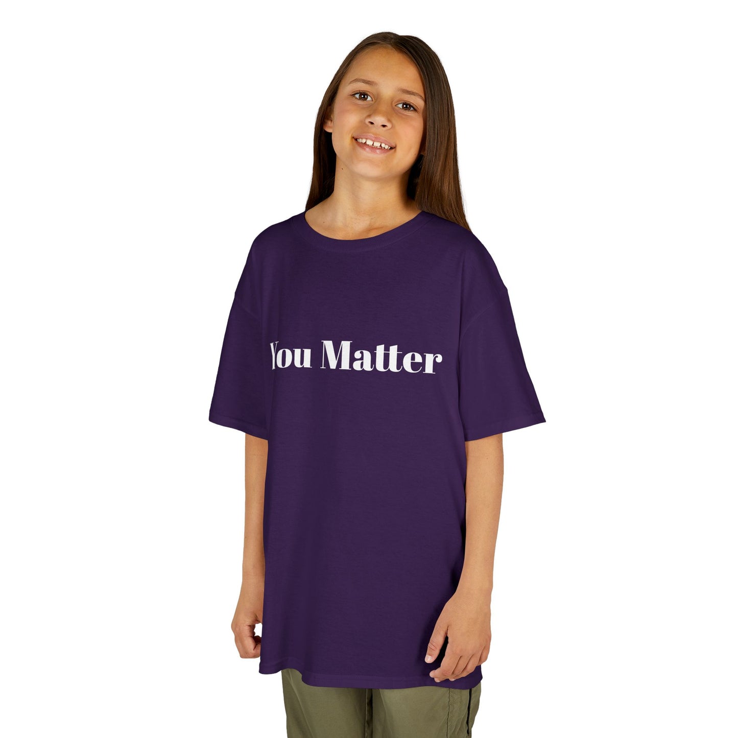 Kids Motivational Tee - You Matter, Youth Graphic Shirt, Positive Message T-Shirt, Gift for Kids, Confidence Booster Apparel