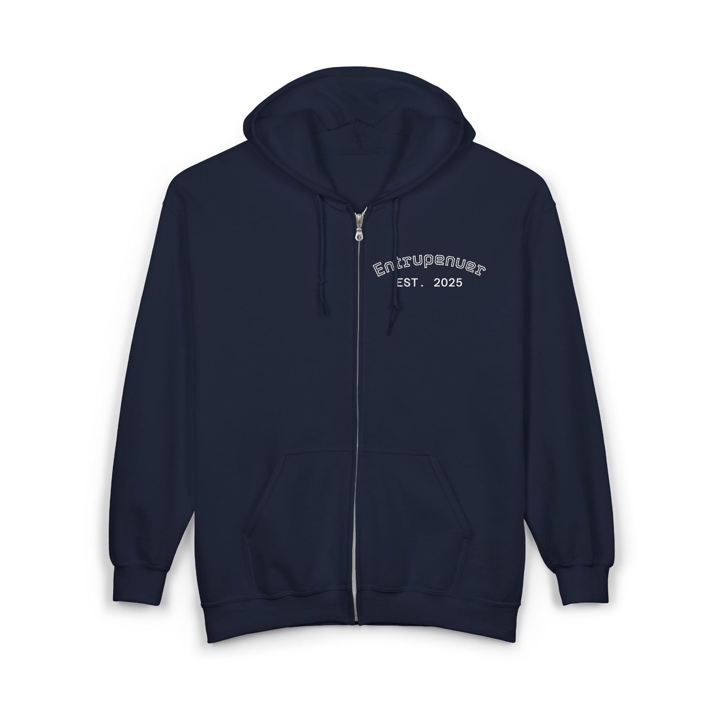 Entrepreneurial Spirit Hoodie: Cozy Full Zip Sweatshirt for Business Lovers, Perfect for Gifts, Motivational Wear, Casual Style