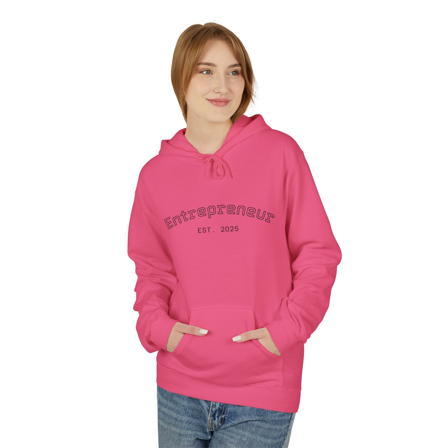 Entrepreneur - Casual Softstyle Fleece Hoodie, Cozy Sweatshirt for Every Occasion, Perfect Gift for Birthdays, Holidays, and Relaxing Days