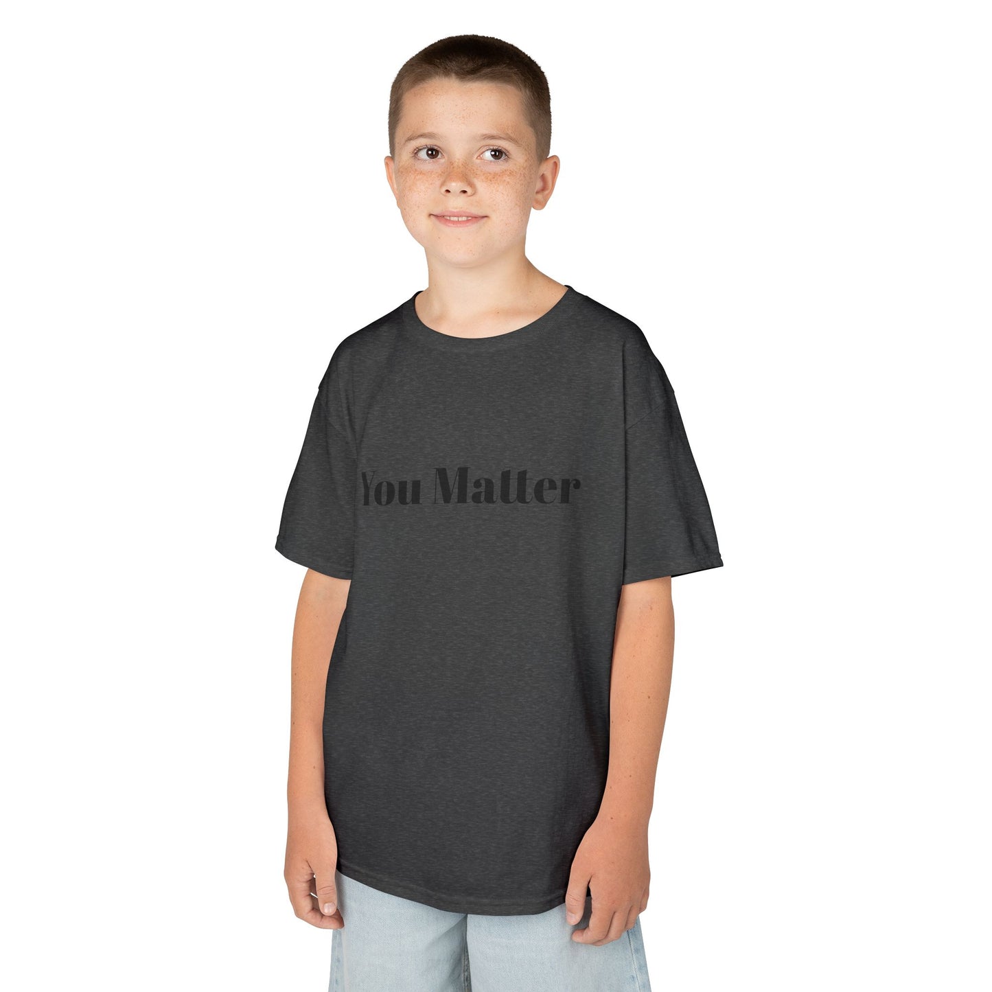 Kids Motivational Tee - You Matter, Youth Graphic Shirt, Positive Message T-Shirt, Gift for Kids, Confidence Booster Apparel