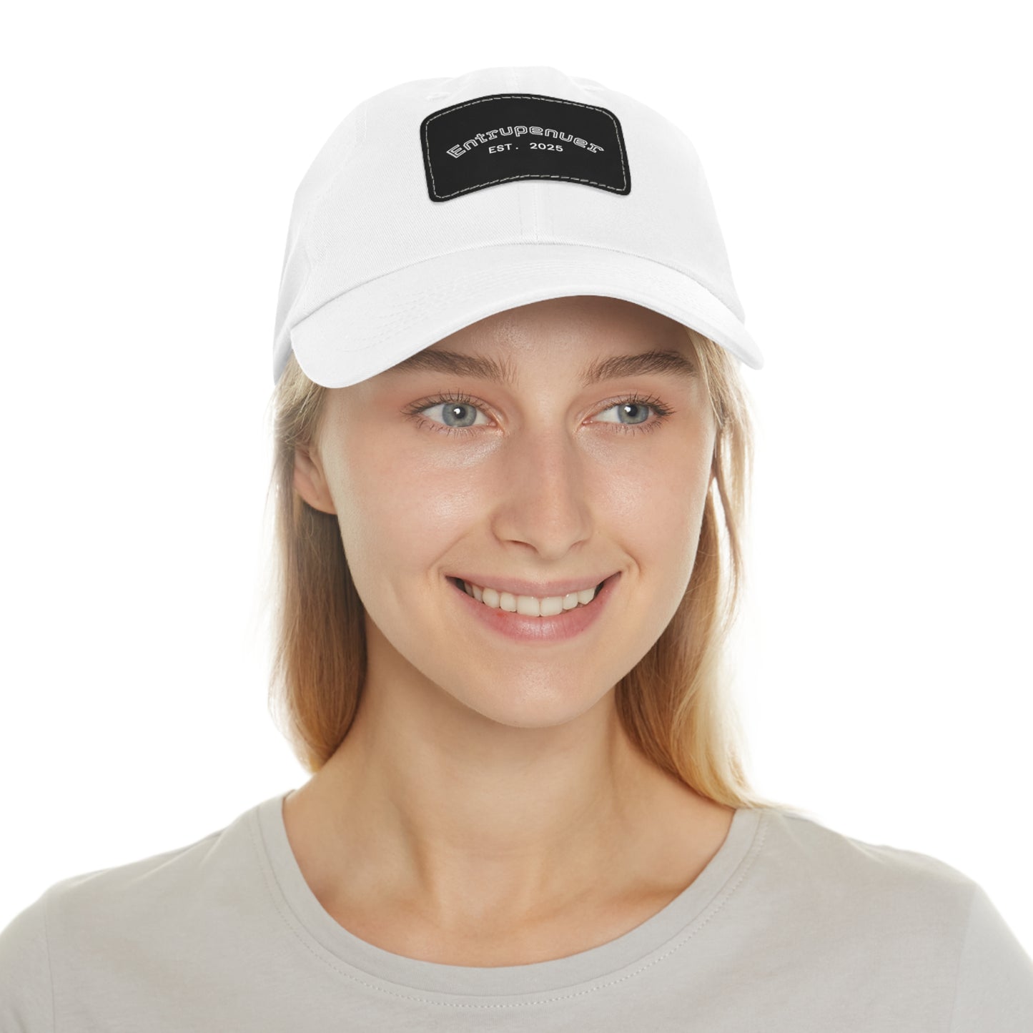 Entrepreneur  - Stylish Dad Hat with Leather Patch | Casual Cap for Everyday Wear, Gift for Him, Fashionable Accessories, Unique Menswear, Birthday Present