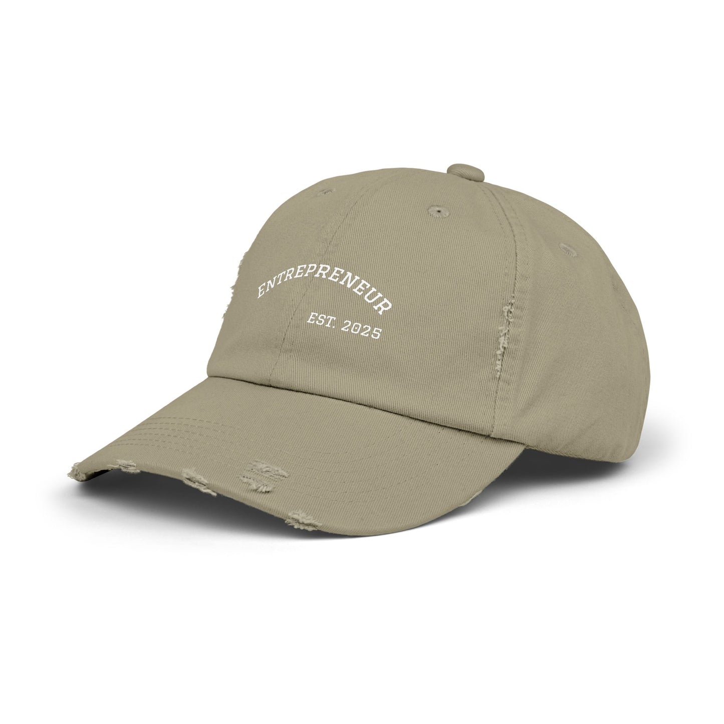 Entrepreneur- Unisex Distressed Cap – Trendy Entrepreneur Hat, Stylish Dad Hat, Vintage Cap, Gift for Business Owners, Casual Wear
