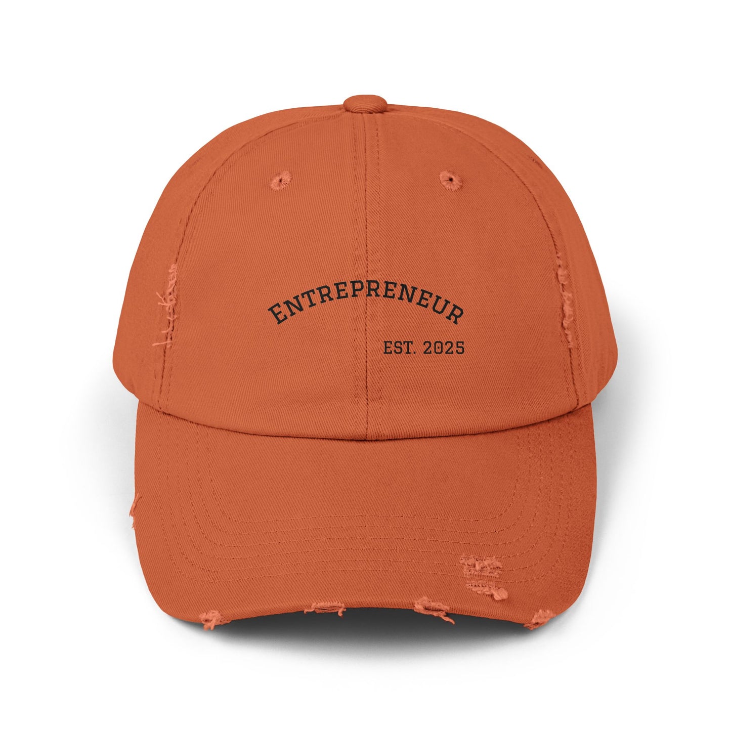 Entrepreneur- Unisex Distressed Cap – Trendy Entrepreneur Hat, Stylish Dad Hat, Vintage Cap, Gift for Business Owners, Casual Wear
