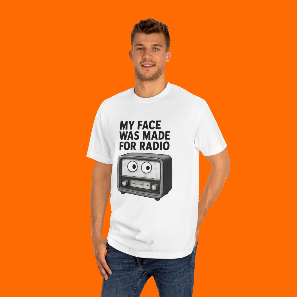 Vintage Radio Humor Tee, Funny Unisex Shirt, Gift for Radio Lovers, Quirky Graphic Tee, Casual Everyday Wear